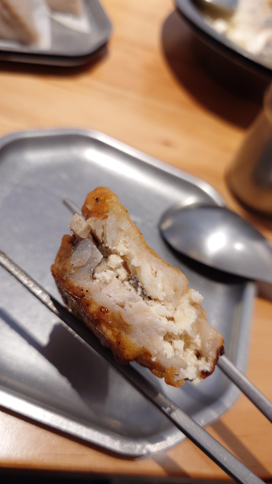 鹽麴豆腐蓮藕餅內餡與口感