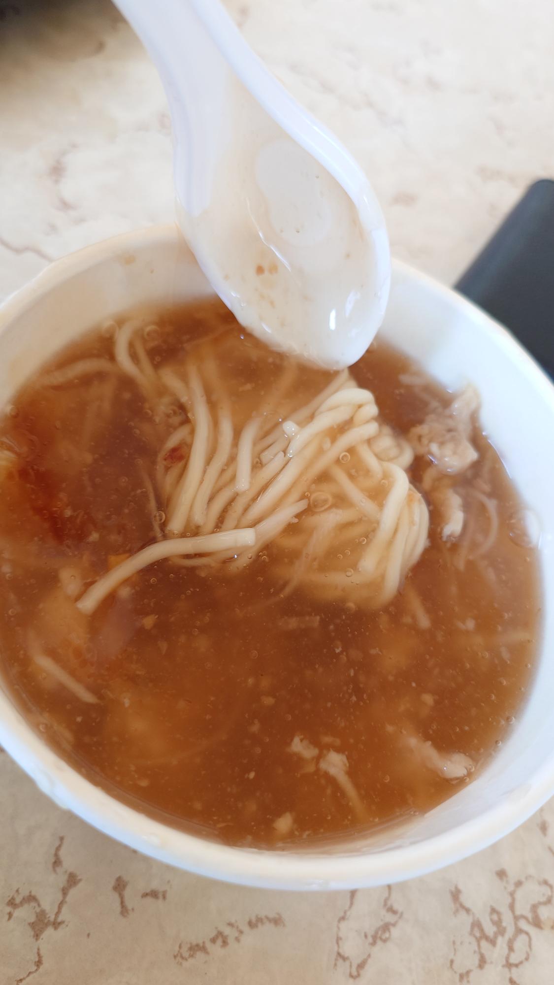 林場肉羹麵的實際份量